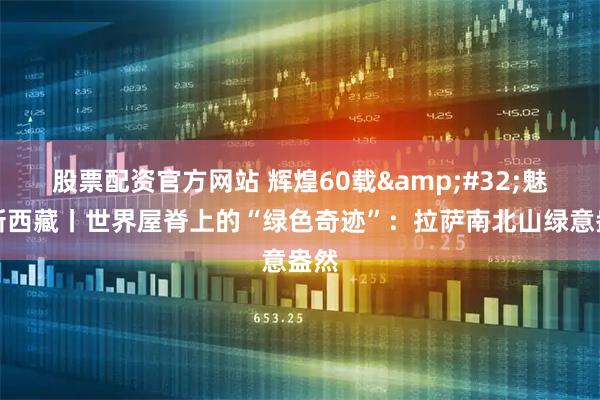股票配资官方网站 辉煌60载&#32;魅力新西藏丨世界屋脊上的“绿色奇迹”：拉萨南北山绿意盎然